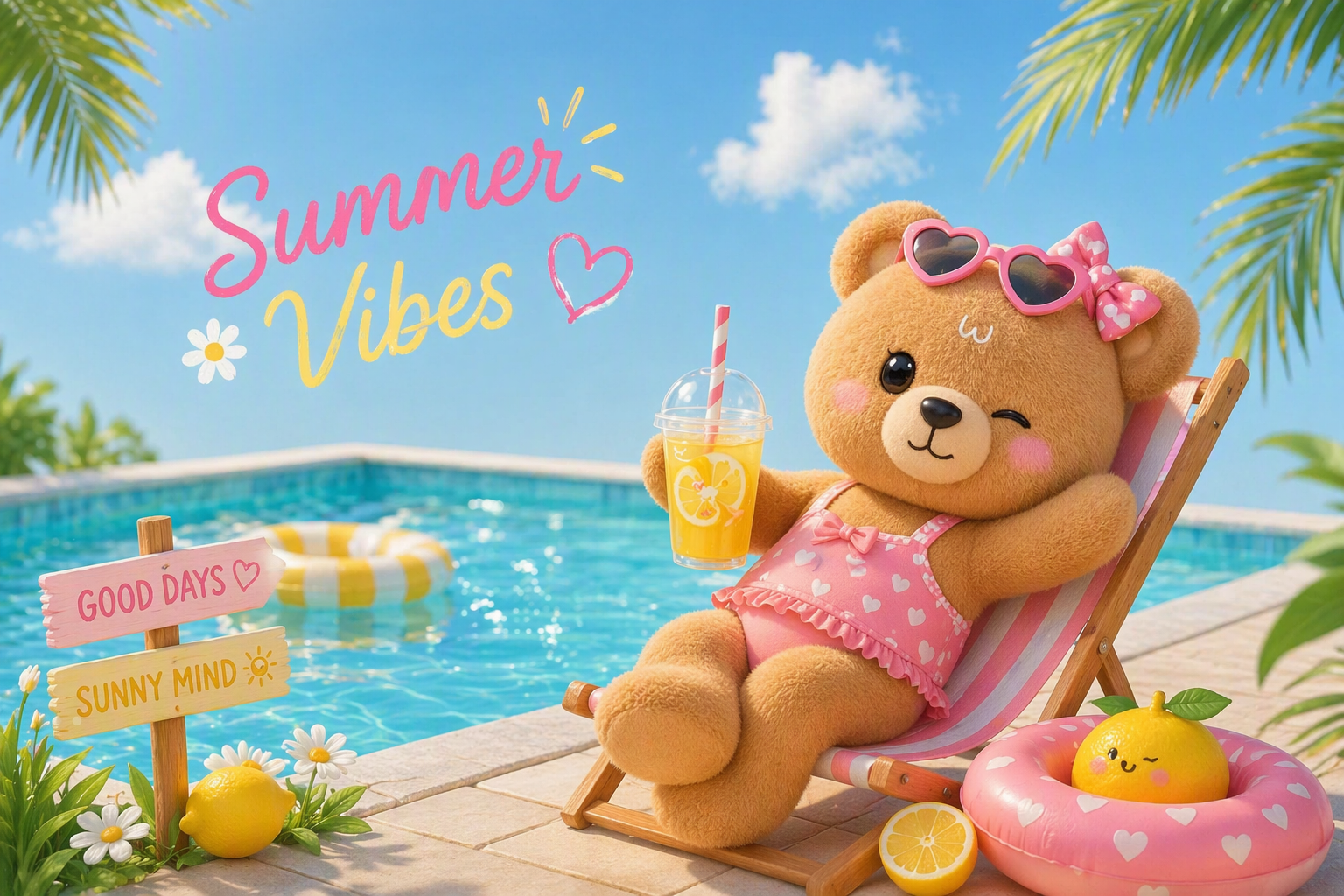 Été à la piscine